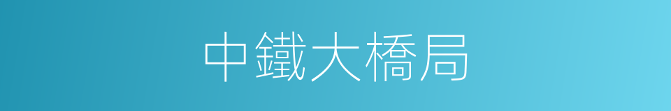中鐵大橋局的同義詞