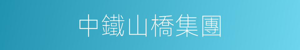 中鐵山橋集團的同義詞