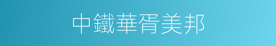 中鐵華胥美邦的同義詞