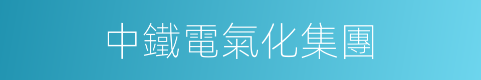 中鐵電氣化集團的同義詞