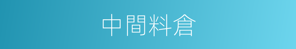 中間料倉的同義詞