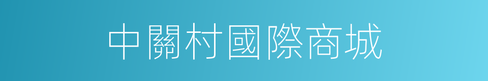 中關村國際商城的同義詞