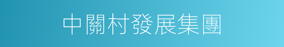 中關村發展集團的同義詞