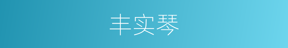 丰实琴的同义词