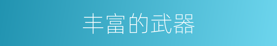 丰富的武器的同义词