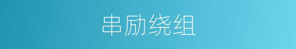 串励绕组的同义词