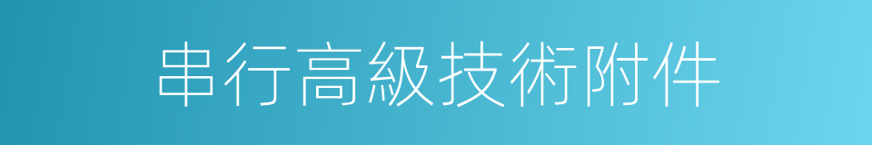串行高級技術附件的同義詞