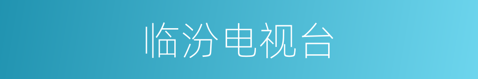 临汾电视台的同义词