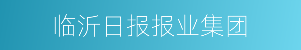 临沂日报报业集团的同义词