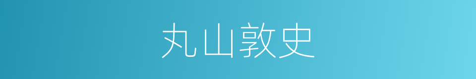 丸山敦史的同义词