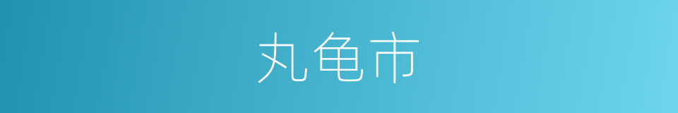 丸龟市的同义词
