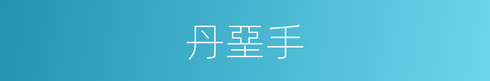 丹堊手的同義詞