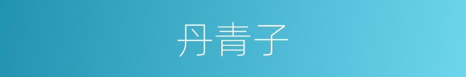 丹青子的同义词