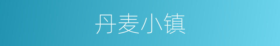 丹麦小镇的同义词