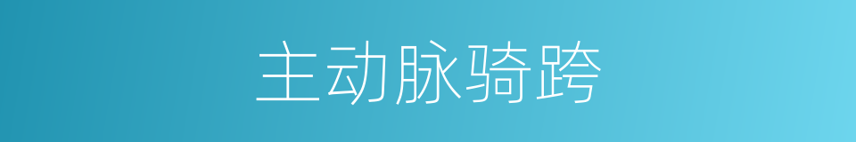 主动脉骑跨的同义词