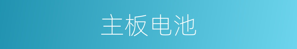 主板电池的同义词