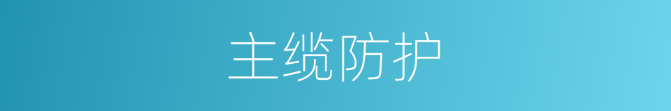 主缆防护的同义词
