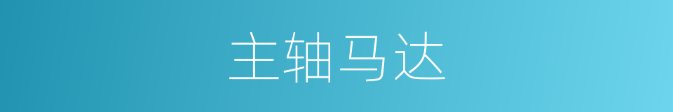主轴马达的同义词