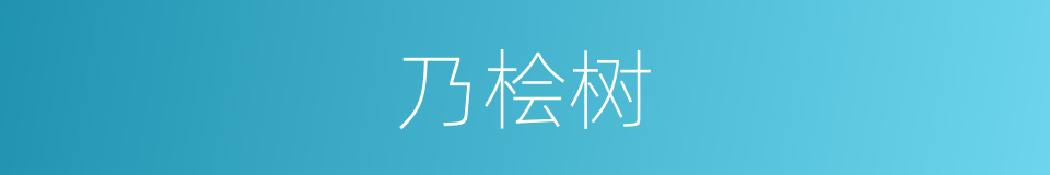 乃桧树的同义词