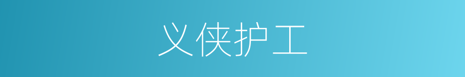 义侠护工的同义词