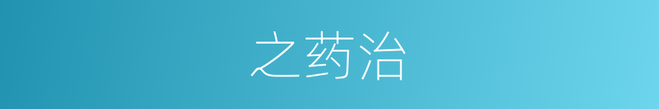 之药治的同义词