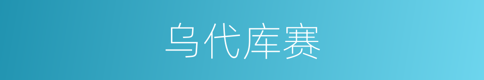 乌代库赛的同义词