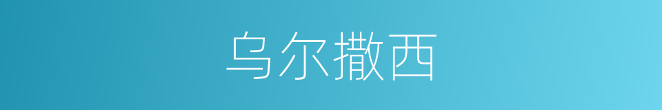乌尔撒西的同义词