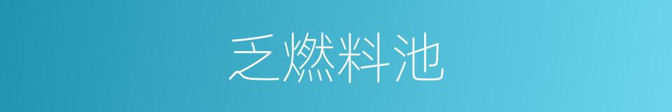 乏燃料池的同义词