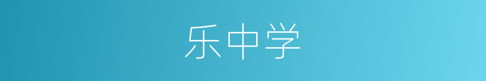 乐中学的同义词