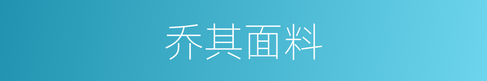 乔其面料的同义词
