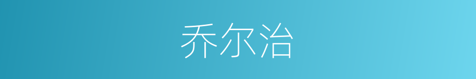 乔尔治的同义词