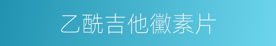 乙酰吉他黴素片的同義詞
