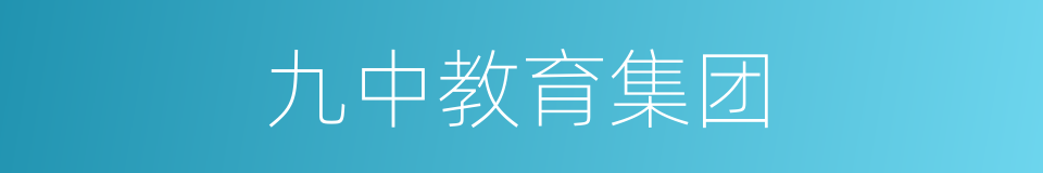 九中教育集团的同义词