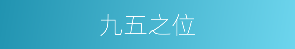 九五之位的意思