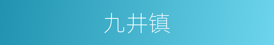 九井镇的同义词