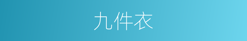九件衣的同义词
