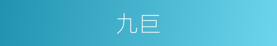 九巨的同义词