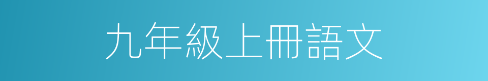 九年級上冊語文的同義詞