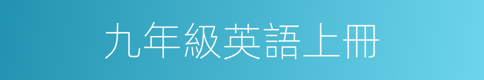 九年級英語上冊的同義詞