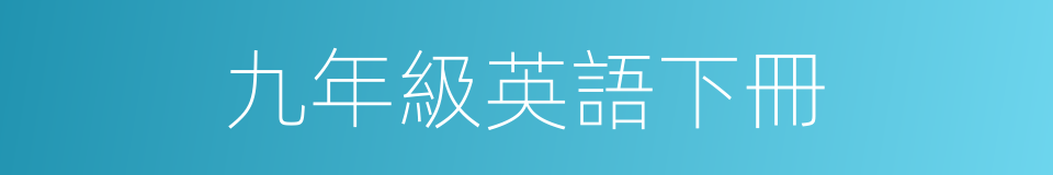 九年級英語下冊的同義詞