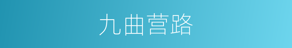 九曲营路的同义词