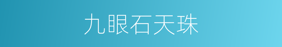 九眼石天珠的同义词