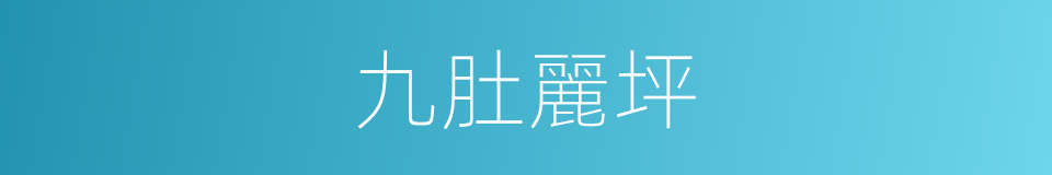 九肚麗坪的同義詞