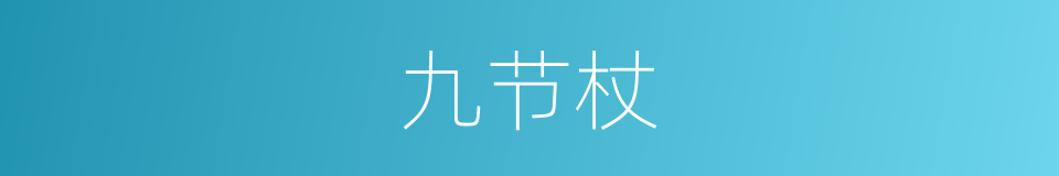 九节杖的意思