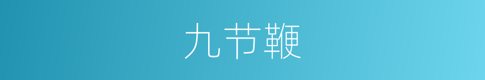 九节鞭的意思
