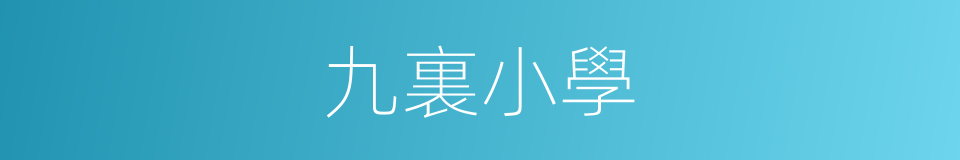 九裏小學的同義詞