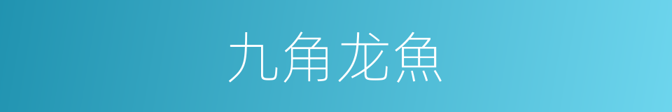 九角龙魚的同義詞