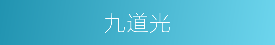 九道光的同义词