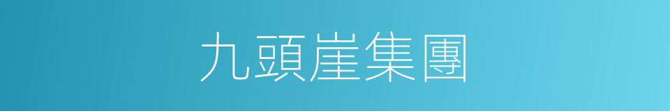 九頭崖集團的同義詞