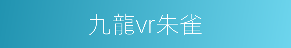 九龍vr朱雀的同義詞